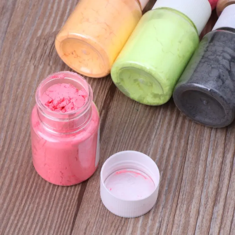 

Pearlescent Mica Pigment Powder Rainbow UV Resin Epoxy Craft DIY Jewelry Making W0YA