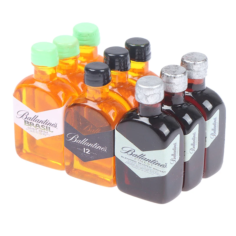 

3pcs 1:12 Mini Simulation Water Bottle Resin Bottle for Doll House Miniature Kids Gift Toys Home Decoration Accessories