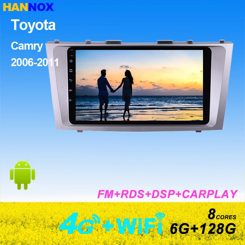 

Автомобильный мультимедийный плеер 2 din Android 12,0, Автомагнитола для toyota camry 2006, 2007, 2008, 2009-2011 с навигацией, автомобильная стереосистема
