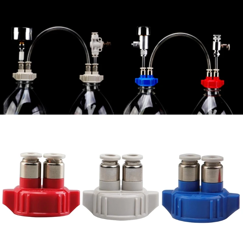 

Aquarium CO2 System Tube Valves Guage Bottle Cap Fish Tank Live Plant Reactor
