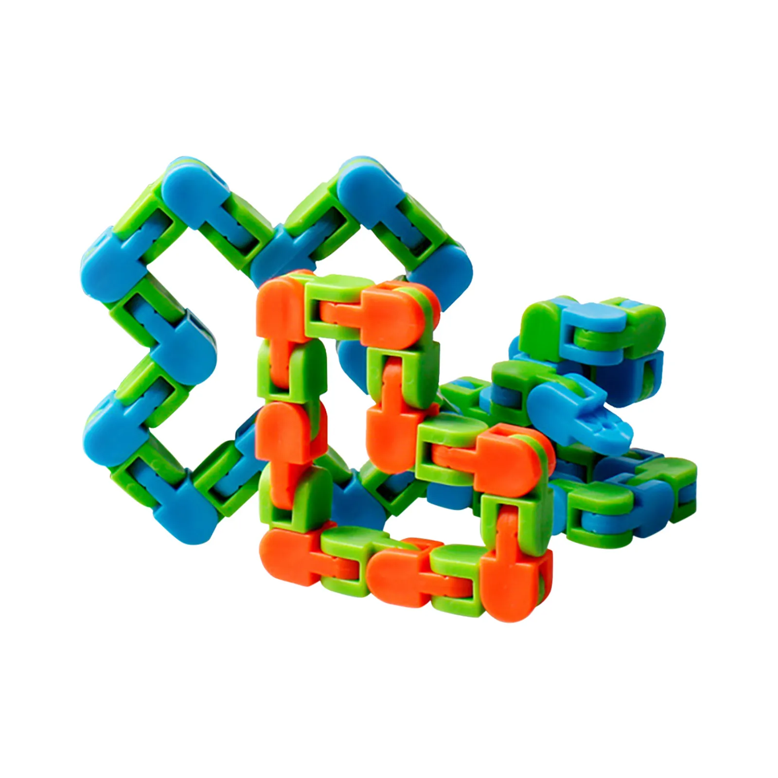 

7pcs Children Colorful Puzzle Fidget Toys Stress Relief Rotate And Shape 48 Knots Wacky Tracks Snap And Click Fidget Toys Kids