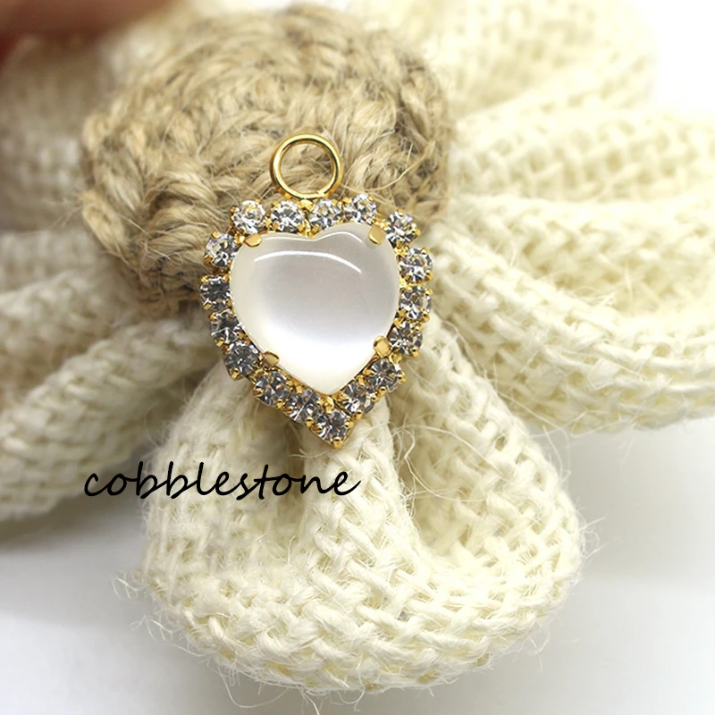 Высокое качество! 10 шт./компл. подвески украшения Стразы сердца ювелирные изделия