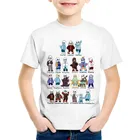 Детские футболки с модным принтом Undertale Sans, летние футболки для мальчиков и девочек, повседневные топы, детская одежда, oHKP1751