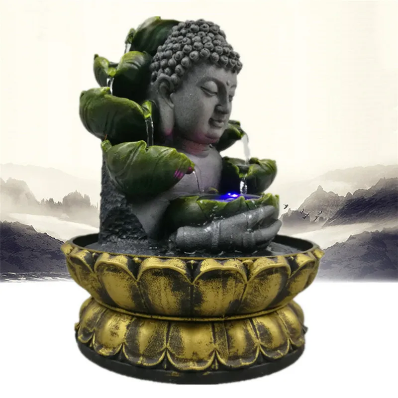 Полимерная статуя благоприятного Будды фэн-шуй поделки на удачу внутренний