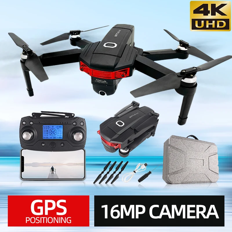 RC Мини Профессиональные беспилотники Квадрокоптер с 16mp Wifi FPV 4K Дрон GPS камерой hd 25