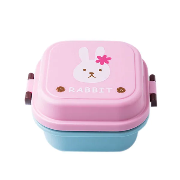 540ml Pink Мультфильм Ланч-бокс микроволновая печь Lancheira Comida закуски Bento коробки для детей контейнер для еды столовая посуда детский Пикник школьный Ланчбокс - Цвет: 540ml Pink