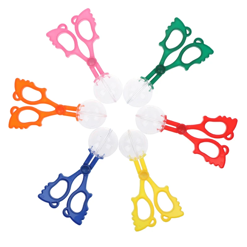 

1pc Plastic Bug Insect Catcher Scissors Tongs Tweezers For Kids Children Toy Handy Tool Children Toy