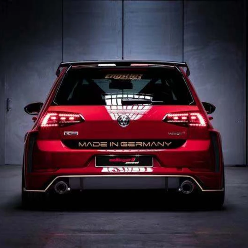 Спойлер для Volkswagen GOLF MK7 MK7.5 2014-2018 7 GOIF 7.5 Racing GT спойлер в стиле высокого качества ABS