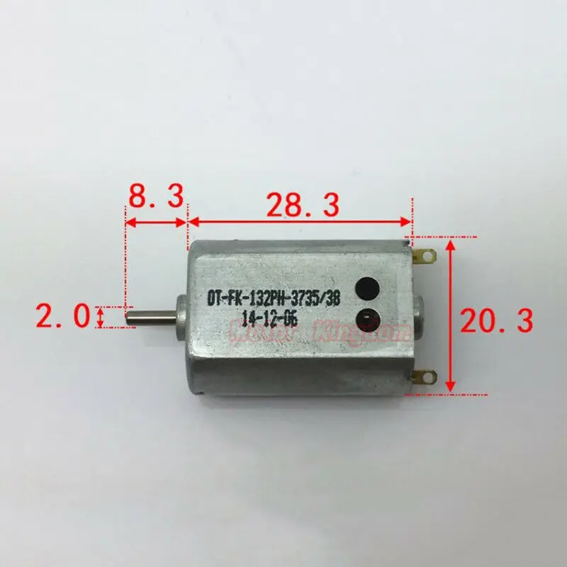 OT-FK-132PH-3735 DC 3V-4,2 V 3,7 V 17000RPM высокоскоростной двигатель с отверстием для охлаждения 15,5 мм * 20 мм мини-двигатель DIY Радиоуправляемый Дрон слот модель автомобиля