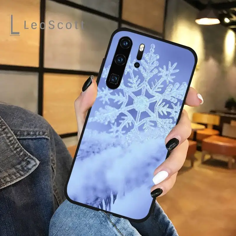 

Snow Christmas Cool Phone Case For Huawei honor Mate P 9 10 20 30 40 Pro 10i 7 8 a x Lite nova 5t