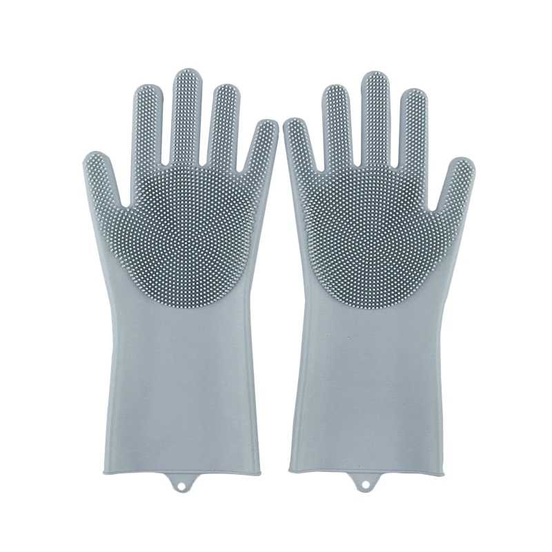 1 пара многоразовые силиконовые перчатки для мытья посуды|Бытовые перчатки| |