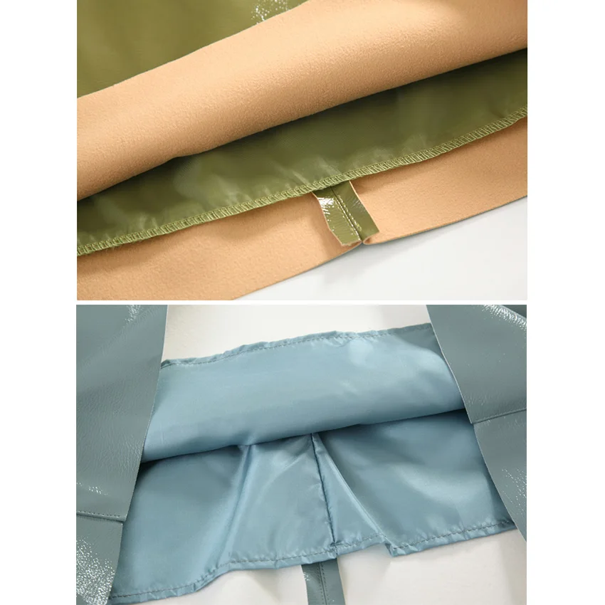 

BETHQUENOY Leather Skirts Women 2021 Faldas Mujer Saias Mulher Mini Skirt Fashion Clothes Jupe Femme Plisada Spodnica Damska