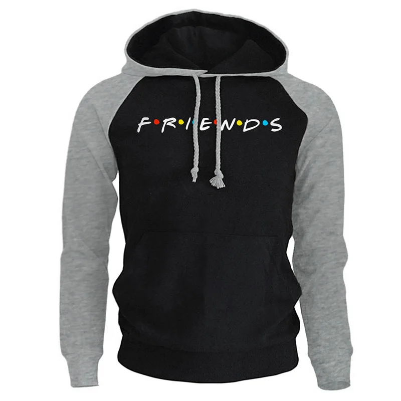 Толстовка мужская с принтом друзей повседневный свободный спортивный костюм