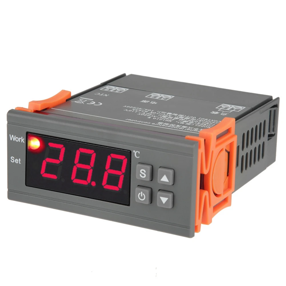 

MH1210W AC 110 220V Digital Temperature Controller Thermostat Calibration Temperature Controller Kits With K Type Probe Sensor