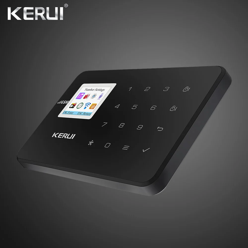 Kerui W18 беспроводная Wifi домашняя сигнализация GSM IOS Android приложение управление ЖК GSM SMS Охранная сигнализация для дома охранная сигнализация