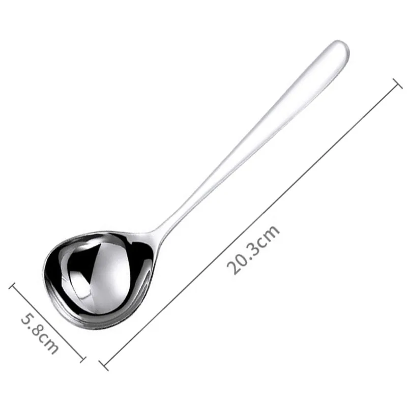 304 ложка для супа из нержавеющей стали углубленная и утолщенная длинный ковш