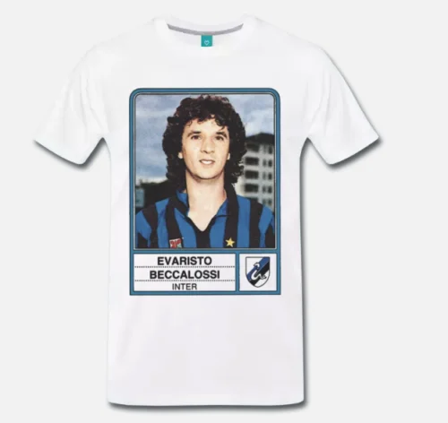 Футболка EVARISTO BECCALOSSI INTER CALCIO VINTAGE ANNI 80 1 S M L XL 2XL 3XL| |