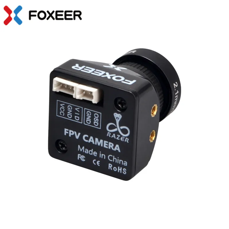 Камера Foxeer Mini 1/3 CMOS HD 5 Мп 2 1 мм с объективом M12 1200TVL 4:3/16:9 NTSC/PAL переключаемая видом от