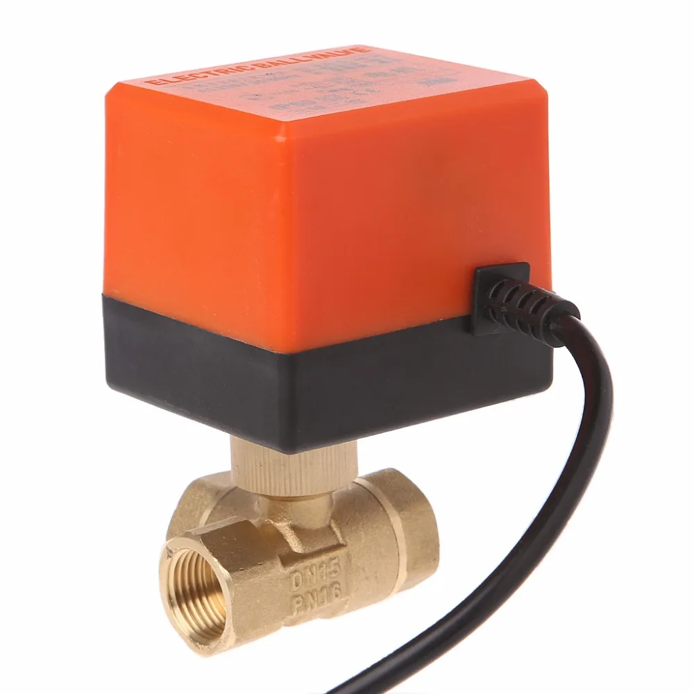 3-ходовой шаровой клапан с электроприводом 3 линии двухстороннее управление AC 220