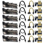 6 шт VER009 Usb 3,0 Pci-E 009S Por Express 1x 4x 8x 16x удлинитель для головок Temperatuur Сенсор для Bitcoin GPU Rig ETH