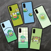 cartoon frog keroppi black soft phone case for samsung a6 a9 a530 a720 2018 a750 a8 a9 a10 a20 a30 40 50 70 10s 20s 51 52 cover