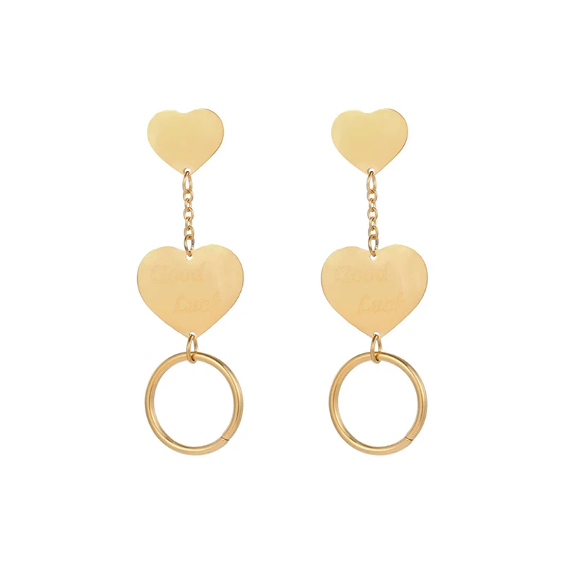 

Винтажные круглые висячие серьги с вырезами в форме сердца для женщин, металлические очаровательные крутые элегантные висячие серьги в стиле Харадзюку, ювелирные изделия, аксессуары