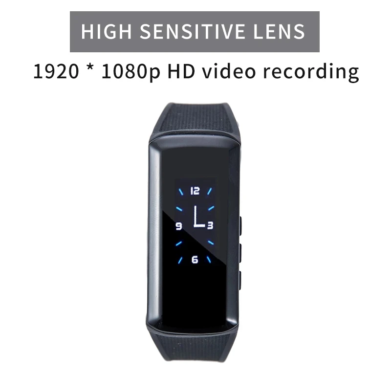 

HD 1080P Camcorder Smart Bracelet Camera Mini secret Camera Wristband Wearable Device Bracelet Cam Cam DVR voice video recorder