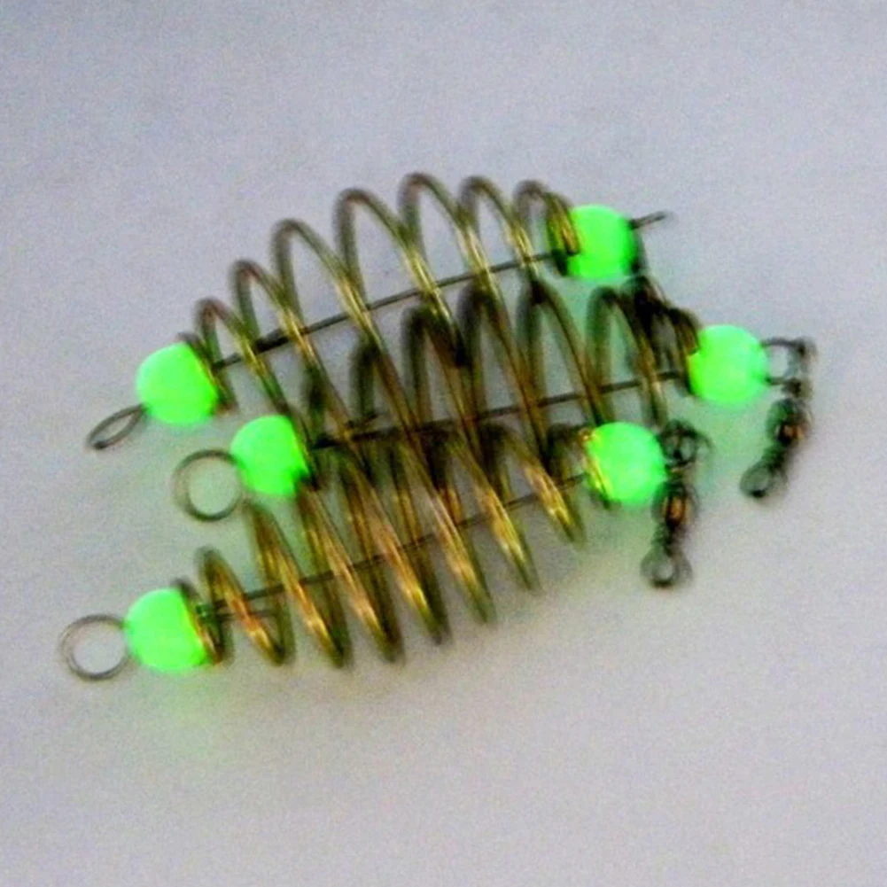 5 шт. приманки встроенные подвесные снасти рыболовная кормушка из нержавеющей