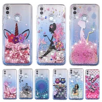 Liquid Case For Huawei Smart 2019 case cover for Coque Huawei Smart 2019 PSmart 2018 Glitter Dynamic Soft TPU Phone Case
