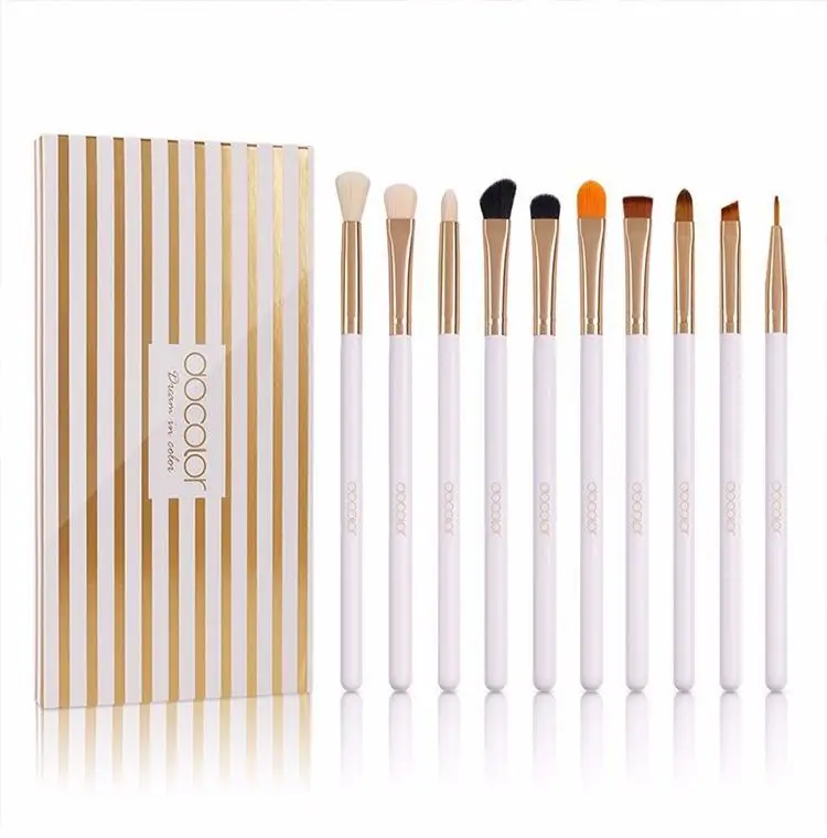 10 шт. Профессиональные Нейлоновые кисти для макияжа наборы растушевки