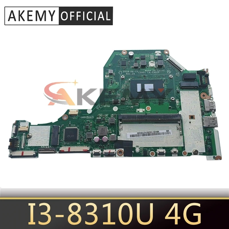 

C5V01 LA-E891P NBH2B1101 NB.H2B11.001 для ACER Aspire A315-53 A515-51G Материнская плата ноутбука Процессор: I3-8310U 4G тест ОК материнская плата