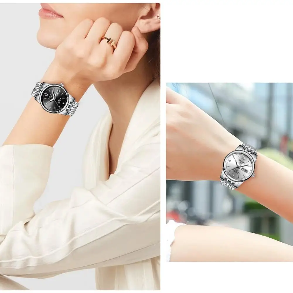 WLISTH маленькие свежие женские модные часы светящиеся водонепроницаемые с круглым