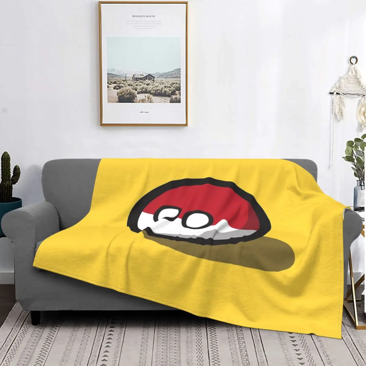 

Manta Polandball para cama, cubrecamas a cuadros, colchas térmicas, a cuadros