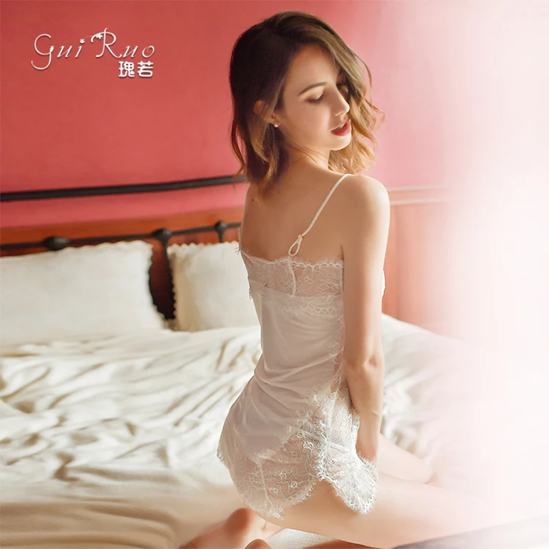 Женское кружевное нижнее белье соблазнительное платье большого размера с