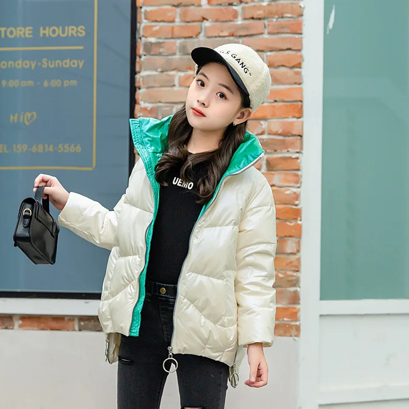 Осенне зимняя детская стеганая куртка для девочек утепленная теплая хлопковая