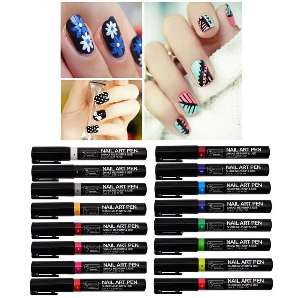 Ручка для дизайна ногтей инструмент рисования ручка УФ-геля маникюр сделай сам