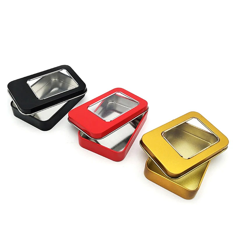 Маленькое металлическое Оловянное бальзам для губ борода конфеты косметические