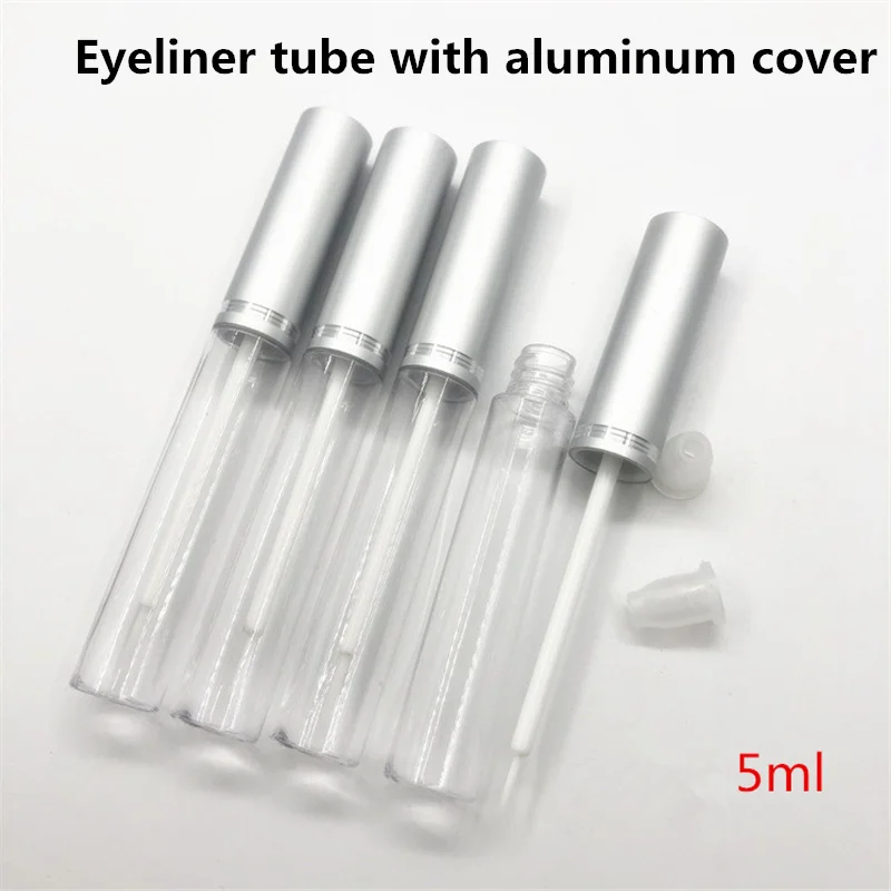 

Aluminum Cover Eyelash Shaping Liquid Empty Bottle Lip Oil Liquid VE Oil Special Tube Eyeliner Growth Liquid Fine Brush 5ml