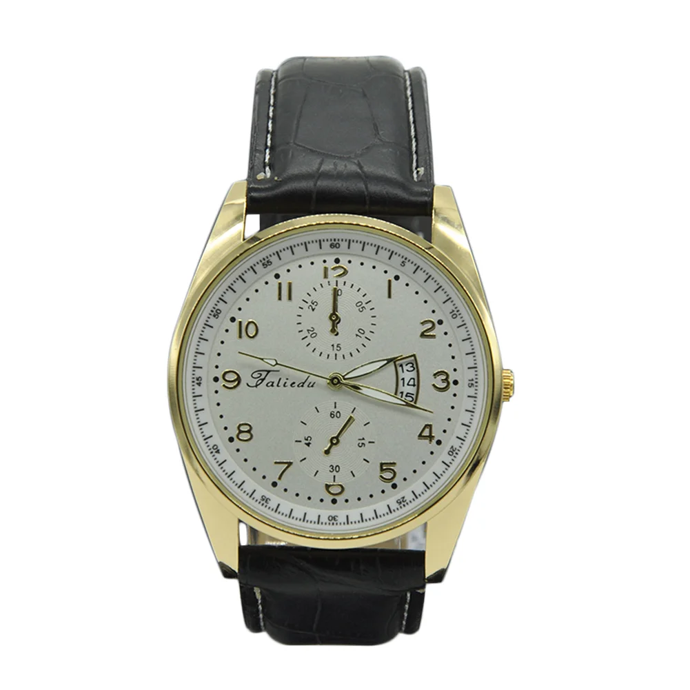 

Luxury Men's Watches Leather Band Male Analog Quartz Watch Men Fashion Casual Watch with Calendar relogio