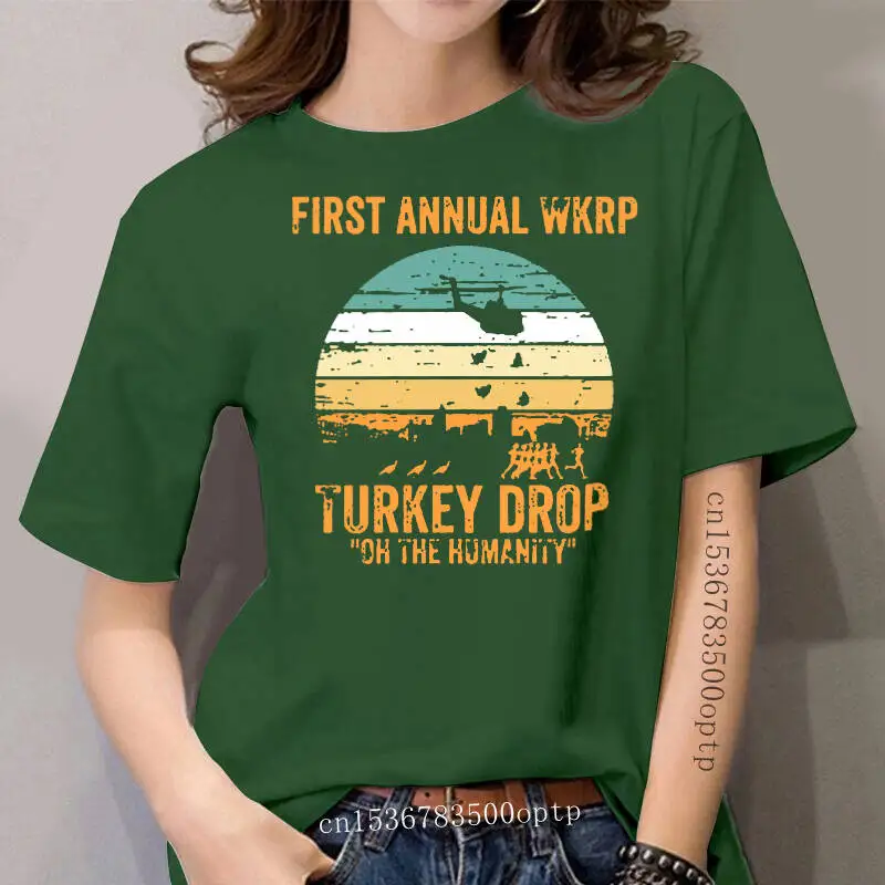 

women t-shirt First Annual WKRP Turkey Drop tshirt Women t shirt