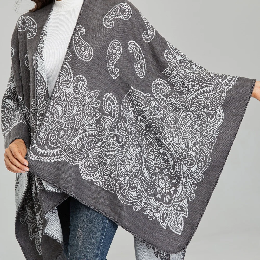 

Winter Soft Scarf Lady Warm Pashmina Cloak Imitation Cashmere Scarves Women Shawl Wrap Thick Foulard Plus Size Cape Muffler