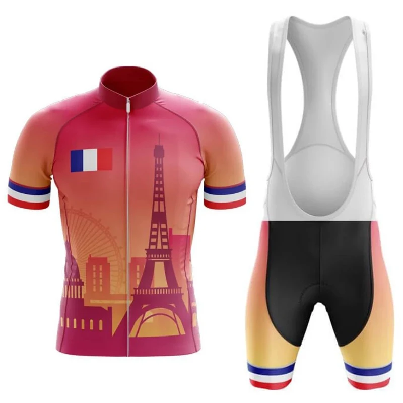 2021 Франция новая команда Джерси для велоспорта по индивидуальному заказу дорога