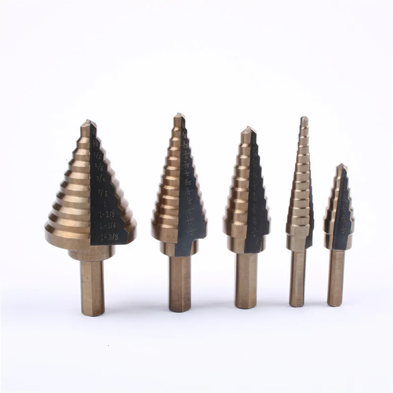 FGHGF 5 шт. HSS 50 Высокое качество размеры Шаг сверло набор Кобальт несколько