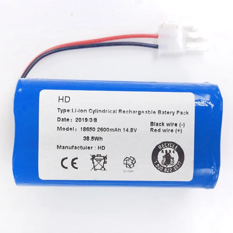 Аккумуляторная батарея 2x фильтр + 2 x щетка 14 8 V 2800Mah Роботизированный пылесос