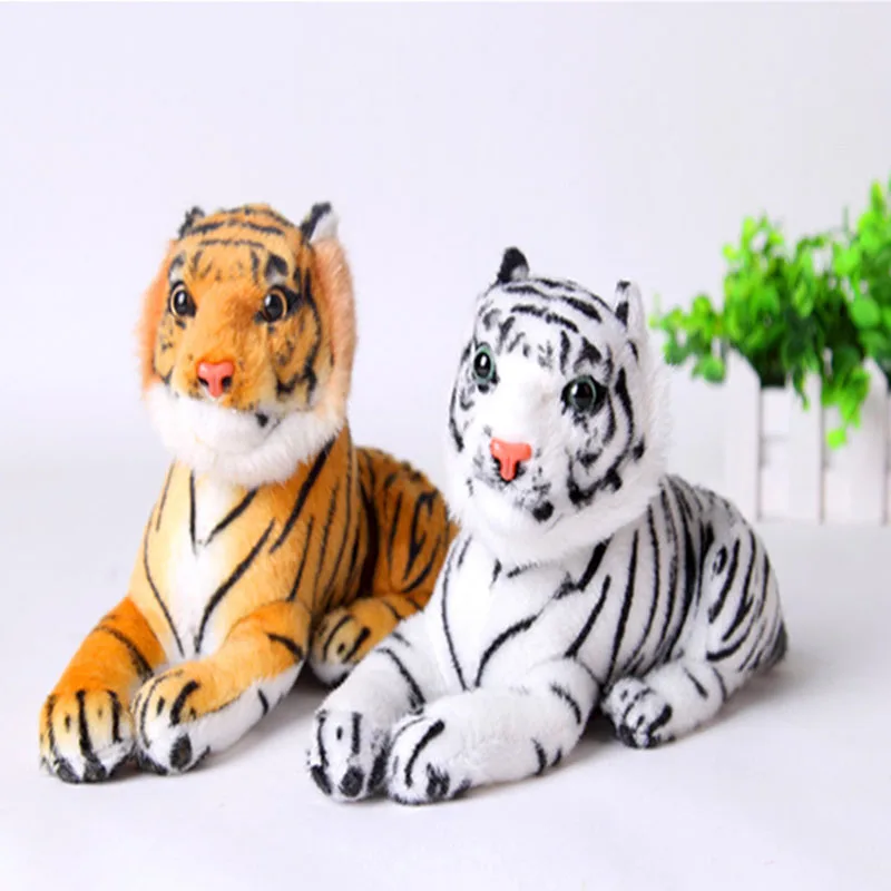 

HOT Real Life Tiger Plush Toy Soft Stuffed Animals Doll Baby Kids Holiday gifts Soft Stuffed Toys Model Gifts toys for children