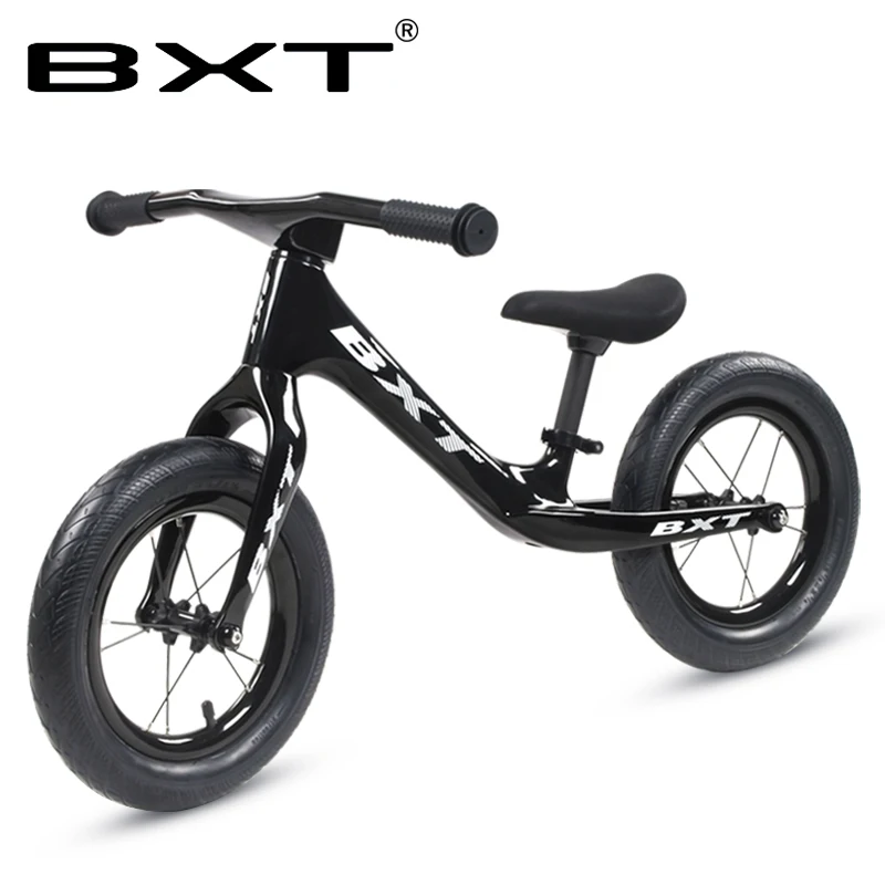 BXT 12 дюймов карбоновая рама детский велосипед карбоновый детский баланс велосипед для От 2 до 6 лет детский карбоновый полный велосипед для детей