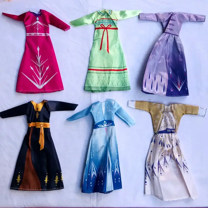 Vêtements de mode 30cm pour poupées Cosplay princesse longue robe et maillots de bain sirène tenue