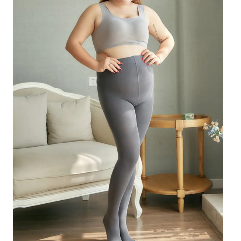 Женские колготки большого размера топ с контролем эластичные брюки активной