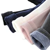 Sweet Girls Pants Kids Boys Thick Warm Trousers Winter Children Casual Solid Color Warm Pants Girls Leggings Gray Pink Wine 2