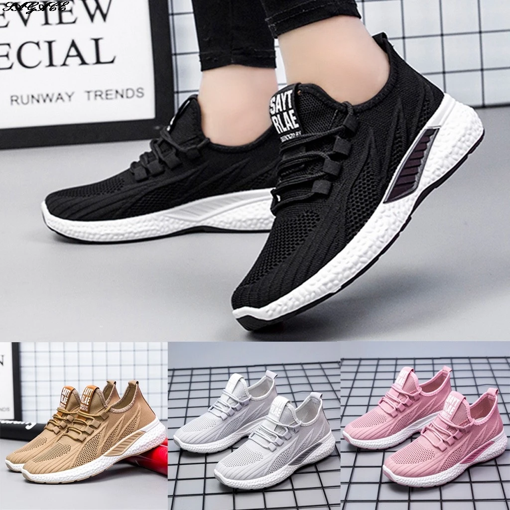 

SAGACE Fashion Men's Sports Shoes Mesh Casual Shoes Men's Lightweight Vulcanized Shoes Couple Men's Lace-up Sneakers 2020